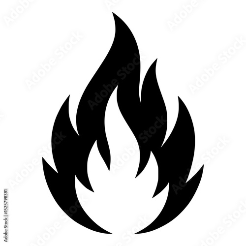 Flame Icon, Hot Product Badge for Trending Ecommerce Promotion and Urgency