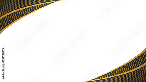 Abstract Gold And Black Dotted Wave Background