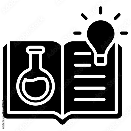 Concept Idea mini illustration glyph icon, use for research and development, education, industry, UI, UX kit, app and web development, digital or print.