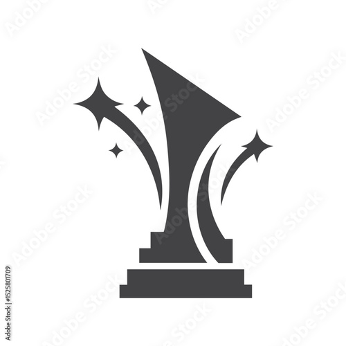 Trophy logo design