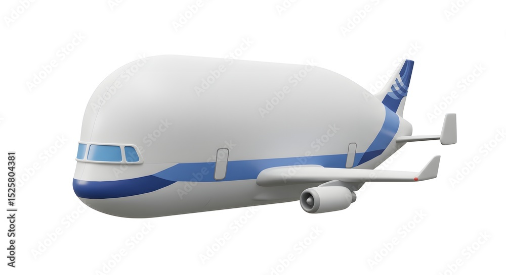 Obraz premium Futuristic Air Cargo Plane Design A Sleek and Efficient Concept