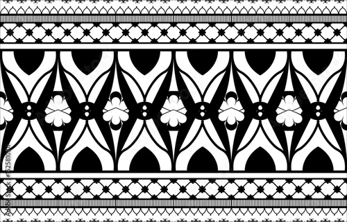 Tribal pattern tattoo geometric ethnic oriental pattern traditional on white background.Aztec style,embroidery,abstract,vector illustration.design for texture,fabric,clothing,wrapping,carpet