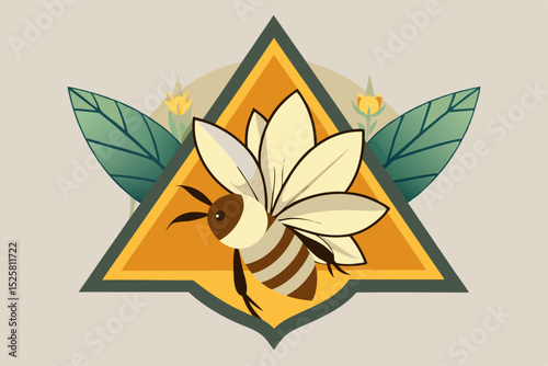 honeybee flying near blooming flower