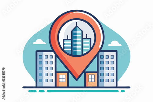 location pin mini apartments icon