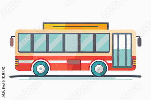 public bus transport window icon
