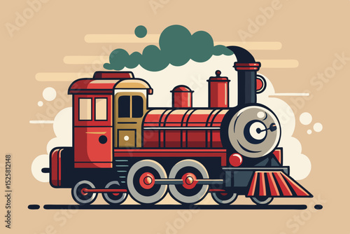 vintage steam locomotive smoke