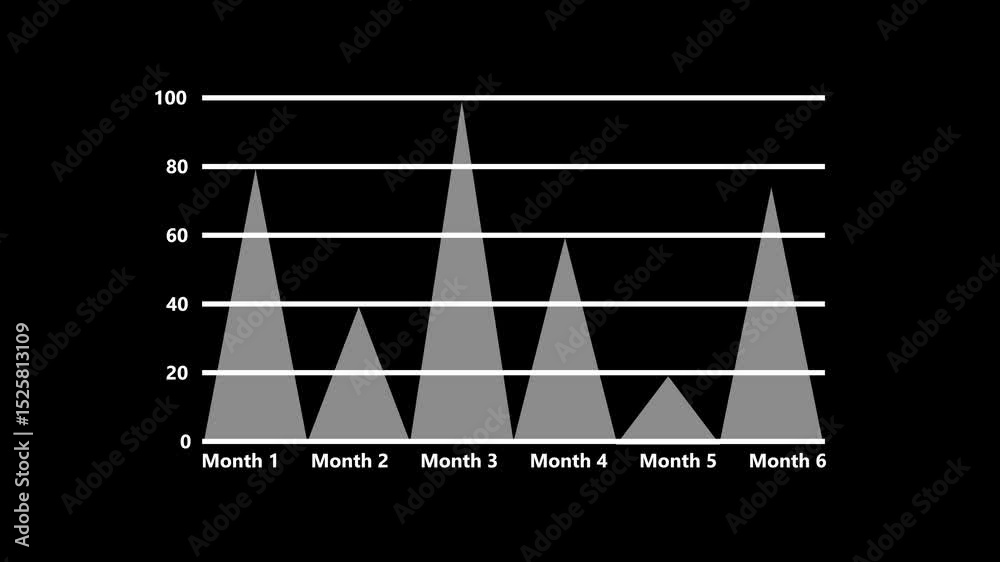 monthly chart progress infographic. viral infographic trending ...