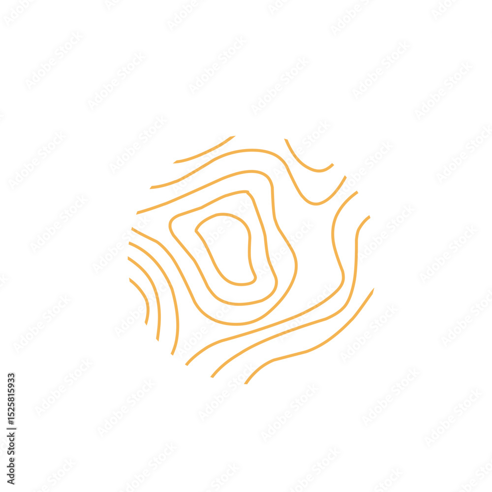 Obraz premium circular topographic lines