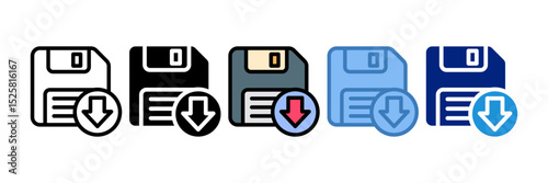Save Icon Element For Design