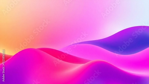 Abstract pink and purple gradient wave background