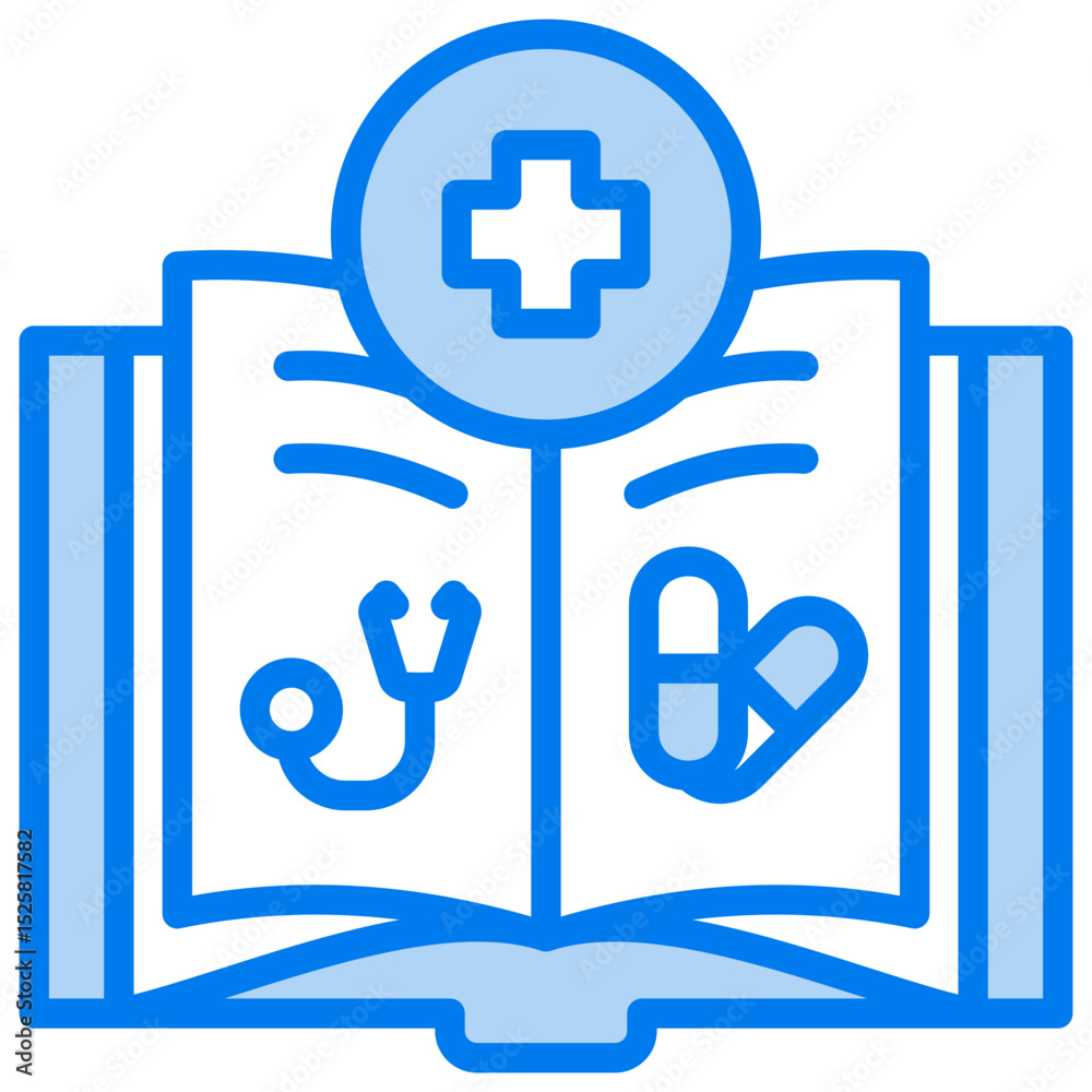 Fototapeta premium Medical Book Icon