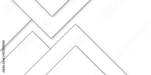 Abstract Minimal Geometric background with triangular bright light with soft shadows as pattern. White minimal line design. baseness technology and communication concept Decoration arrow design.	
