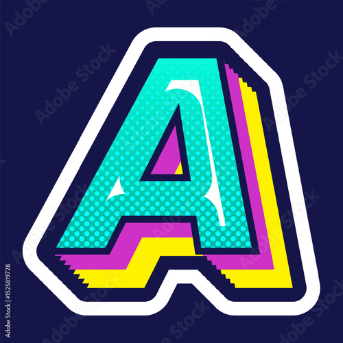 Colorful Comic Alphabet