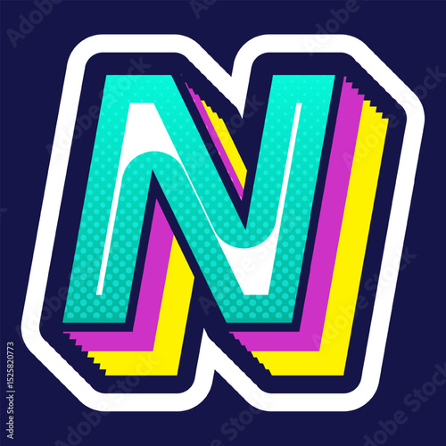 Colorful Comic Alphabet
