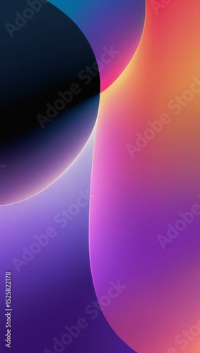 Abstract gradient background with fluid shapes