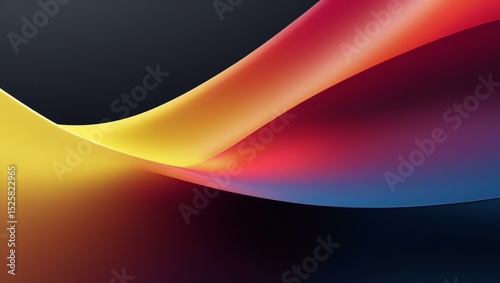 Abstract colorful waves digital art background