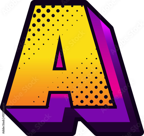 Colorful Comic Alphabet