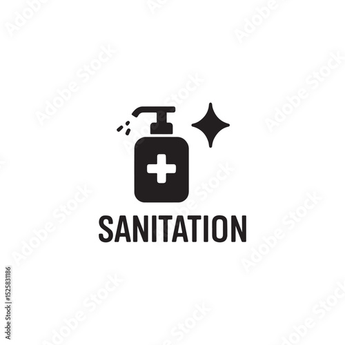  Sanitation icon vector symbol design illustration