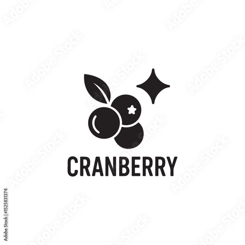 Cranberry icon vector symbol design illustration