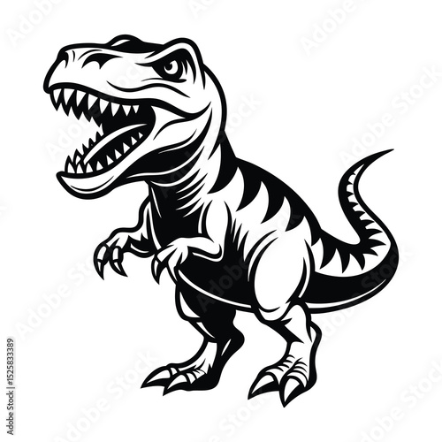 Dinosaur Trex Head Mascot SVG