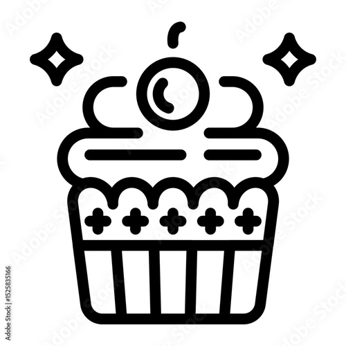 This Cupcake icon is suitable for 4th of July, Independence Day, etc