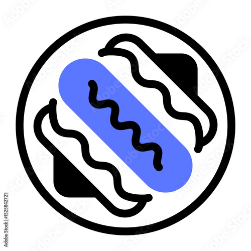 This Hotdog icon is suitable for 4th of July, Independence Day, etc