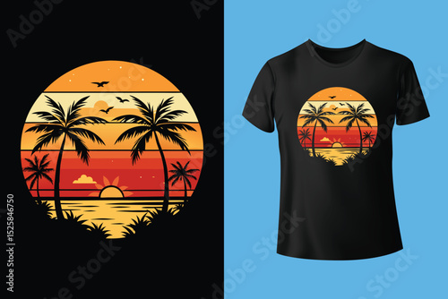 Ocean Treasures Beach T-Shirt Design – Seashells, Starfish, and Marine Life Collection