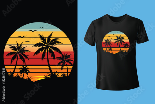 Ocean Treasures Beach T-Shirt Design – Seashells, Starfish, and Marine Life Collection