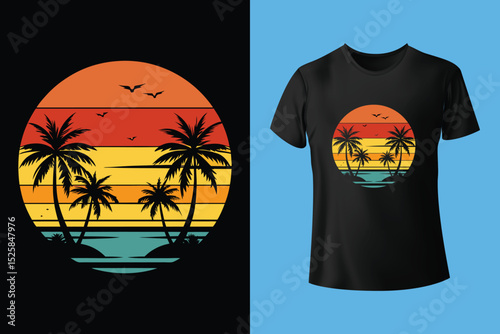 Ocean Treasures Beach T-Shirt Design – Seashells, Starfish, and Marine Life Collection