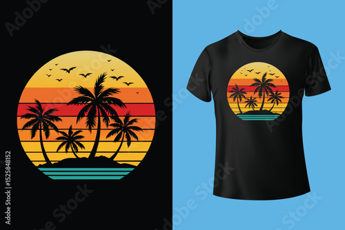 Ocean Treasures Beach T-Shirt Design – Seashells, Starfish, and Marine Life Collection