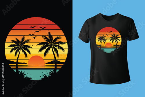 Ocean Treasures Beach T-Shirt Design – Seashells, Starfish, and Marine Life Collection