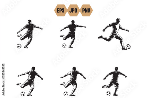 Football Silhouette SVG Bundle | American Football Clipart for Cricut & Silhouette