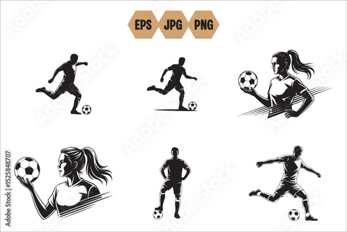 Football Silhouette SVG Bundle | American Football Clipart for Cricut & Silhouette