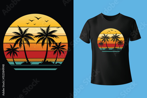 Ocean Treasures Beach T-Shirt Design – Seashells, Starfish, and Marine Life Collection