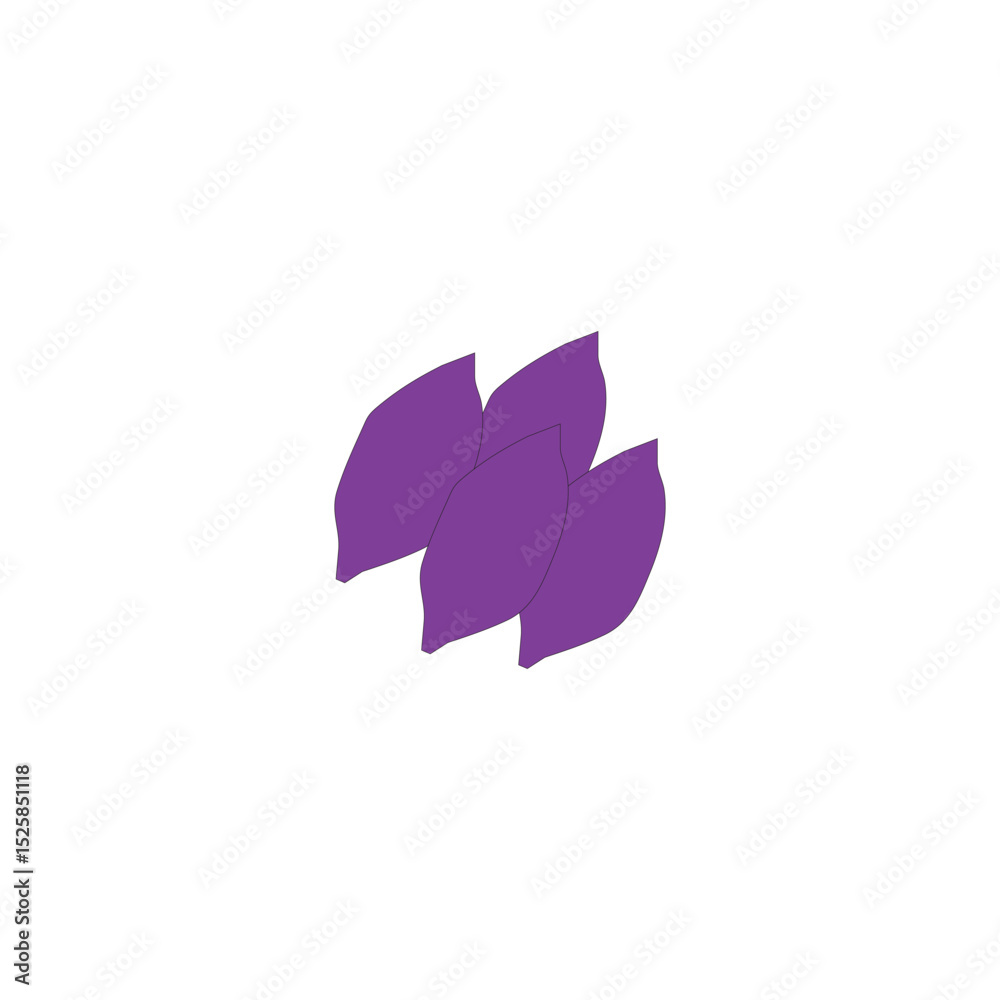 Obraz premium purple sweet potato vector illustration of a very tasty, sweet and can be processed into other foods