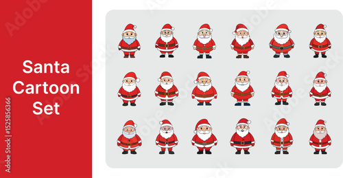 vector illustration of a Christmas Santa