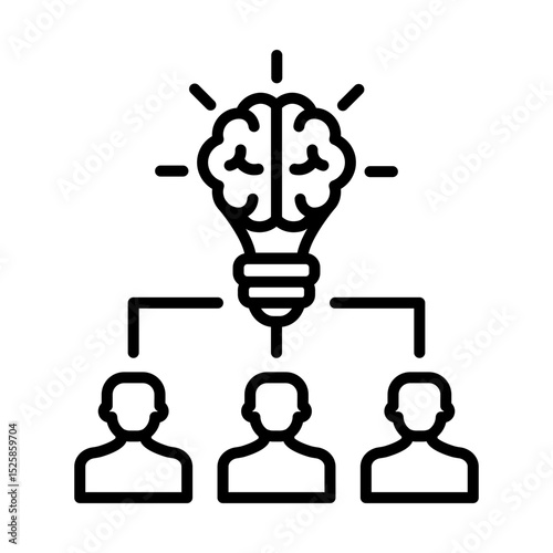 Brainstorming - Financial Strategy Outline Icon