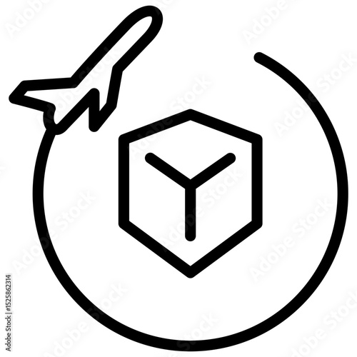 air cargo line icon
