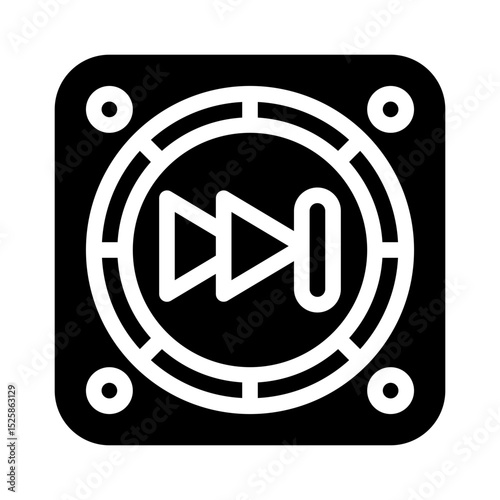 fast forward glyph icon