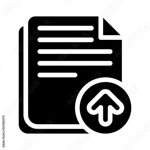 upload glyph icon