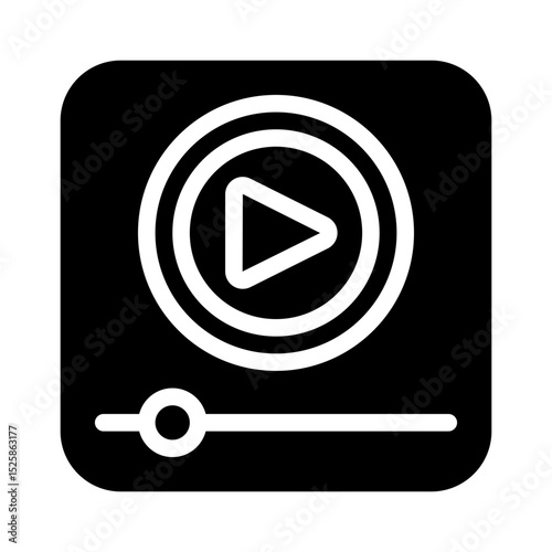 video player glyph icon