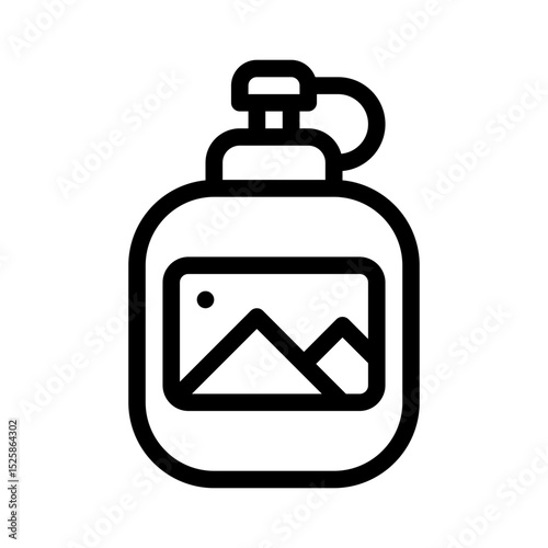 promotional bottle line icon