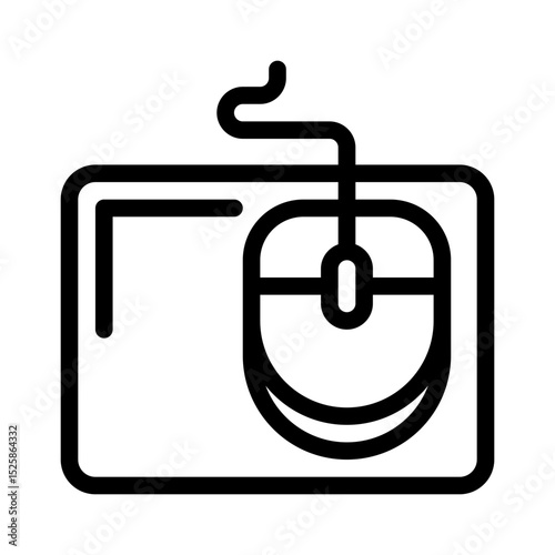 mouse pad line icon