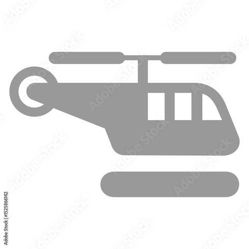 Helicopter icon shadow