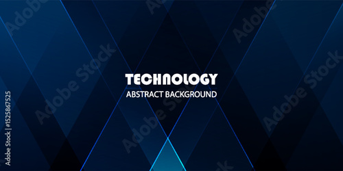 Futuristic Night Blue Light Streaks Background
