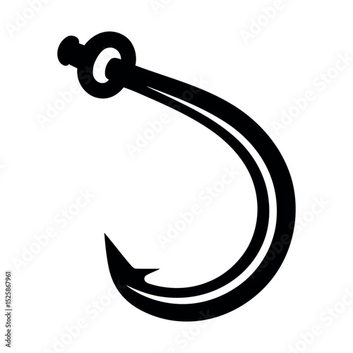 fishing hook isolated on white