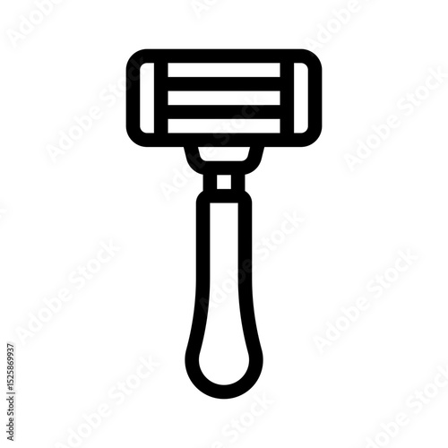shaving razor line icon