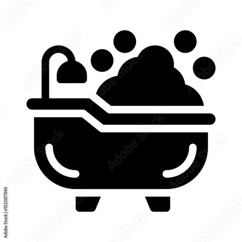 bath glyph icon