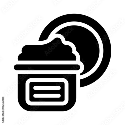 face cream glyph icon