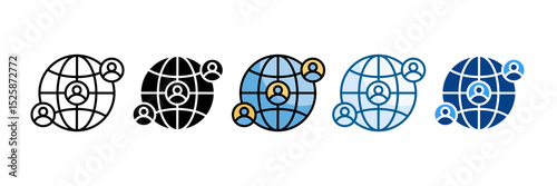 Worldwide Icon Set Multiple Style Collection